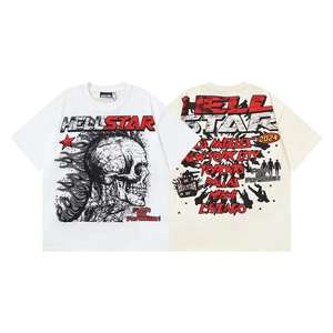 Écouteurs Skull, <span class=keywords><strong>Ghostface</strong></span>, Earth Print, Retro Hellstar, Old High Street Short Sleeves - Product Image 1