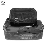 Sac de voyage suspendu en bâche PVC imperméable 40L-90L avec logo personnalisé, organisateur de sport et de gym, fermeture éclair, pour activités de plein air