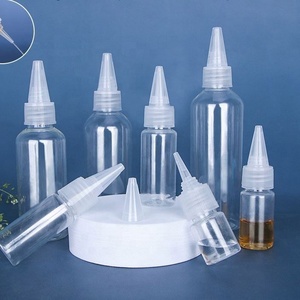 100ml Pet Cosmetic Plastic Twist Top Cap <b>Squeeze</b> Packaging Applicator Hair Oil <b>Bottle</b> - Product Image 2