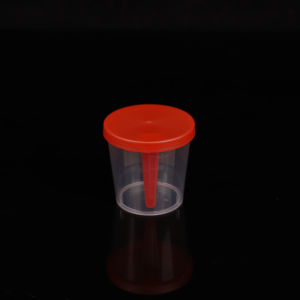 Gobelets d'échantillon en plastique gobelet de conteneur de spécimen de tabouret imprimé personnalisé - Product Image 1