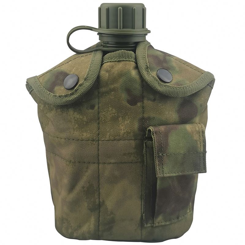 Free sample Canteen Set with Cover and Cup for Backpacking Picnics and Hiking Outdoor Cookware Mess Kit