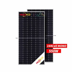 Hot push single crystal photovoltaic panel high efficiency 182mm half cell 530w 540w 545w 550w 555w solar panel