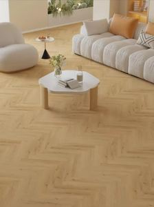 Film/membrane décorative en vinyle PVC Romeroca pour revêtements de sol SPC, stratifiés et meubles, motif chevrons imitation chêne - Product Image 5