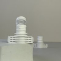 Bouchon de bec en PE monobloc de qualité alimentaire de 8mm pour produits cosmétiques Capacité de 100ml pour emballage de shampooing de lavage de corps de détergent à lessive