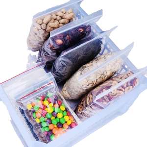 100 pcs/<span class=keywords><strong>lot</strong></span> bijoux transparents de haute qualité sac à fermeture éclair <span class=keywords><strong>en</strong></span> plastique épaissi bijoux transparents grand sac de rangement à fermeture éclair - Product Image 1