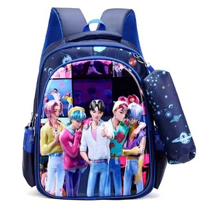 K-POP Demon Hunter 3D Sert Kabuklu Çocuk Sırt Çantası Hafif Büyük Kapasiteli Okul Çantaları İlkokul Öğrencileri için Kalem Çantası ile - Product Image 6