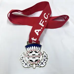 Zhongshan Factory Cheap Price Odm Custom Metal Gold Medal With Neck Ribbons Souvenir Fine Sports Medal