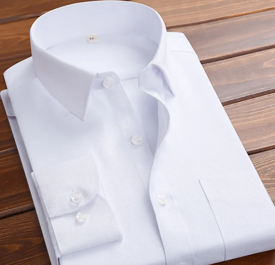 White Blue Black Men's Shirt Long Sleeve Classic Men Formal Dress Shirt for Business Mens Clothing Shirts China STF001