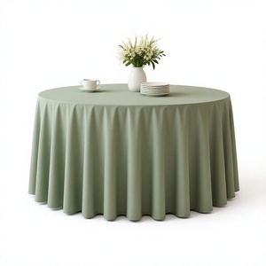 Mantel de poliéster a granel, resistente a las arrugas, rectangular, para hoteles, conferencias y banquetes - Product Image 1