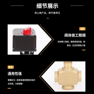 Vanne de régulation électrique bidirectionnelle à commande intelligente avec corps de vanne fileté, équilibrage dynamique des liquides pour les systèmes CVC - Product Image 3