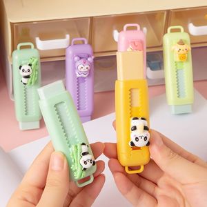 Bán Buôn Phim Hoạt Hình Dễ Thương <span class=keywords><strong>Panda</strong></span> Kawaii Tẩy Trường Tiểu Học Văn Phòng Phẩm Nguồn Cung Cấp Push-Kéo Tẩy - Product Image 4