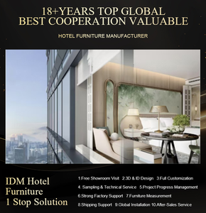 โรงงานเฟอร์นิเจอร์ห้องนอนโรงแรม 5 ดาว <span class=keywords><strong>IDM</strong></span> Foshan ชุดเฟอร์นิเจอร์ทันสมัยปรับแต่งได้สำหรับโรงแรม รีสอร์ท โครงการ FF&E พร้อมโซลูชั่นแบบครบวงจร - Product Image 6