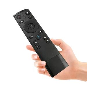 Q5 Mouse udara 6 sumbu <span class=keywords><strong>Remote</strong></span> dengan suara <span class=keywords><strong>2</strong></span>.4G Cheerdots <span class=keywords><strong>2</strong></span> Mouse udara dapat dilepas nirkabel Touchpad <span class=keywords><strong>Remote</strong></span> Control TV Universal Pintar - Product Image 1