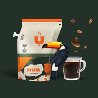 Sac de fabrication de bec verseur de boisson de café Portable imperméable à l'humidité avec filtre