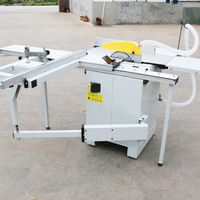 Scie à table horizontale circulaire de 10 pouces avec table coulissante et table d'extension, moteur 2200W, garantie 1 an