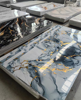 Panneau mural en PVC imitation marbre, style moderne, installation facile, alternative au marbre