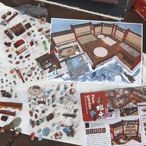 Adesivi Extra-Large Stile Cartone Animato con Stampa UV <span class=keywords><strong>Mr</strong></span>.Paper, Collezione My Little Cottage, Decorazioni per le Feste 33 - Product Image 1