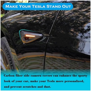 Pour Tesla Model 3/Y 2025 2024, protection de la caméra latérale HW4.0, accessoires de décoration, compatibles avec Tesla Model 3/Y avec HW4.0 - Product Image 5