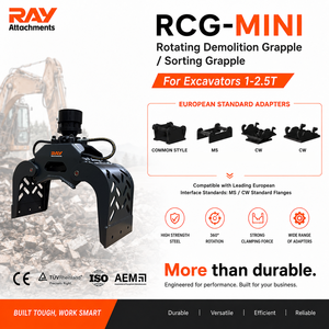 Garra de Demolición Universal NM400 para Excavadoras de 1-2.5T, Cumple con CE ISO 9001, Motor de Construcción Nueva, Carga Máxima 2.5T - Product Image 1