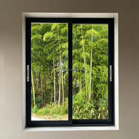 Ventana Corredera de Aluminio para Patio y Jardín, con Aislamiento Acústico y Mosquitera, para Casa de Campo