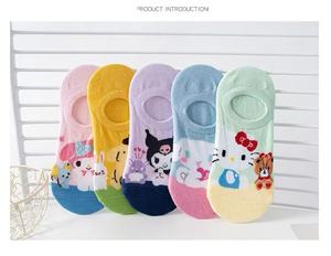 Mexico-12 Pares Calcetines Casual Para Mujer дышащий Экипаж ежедневное использование Бесплатная Прямая поставка печатные анимированные мультфильмы Orejas Barco - Product Image 6