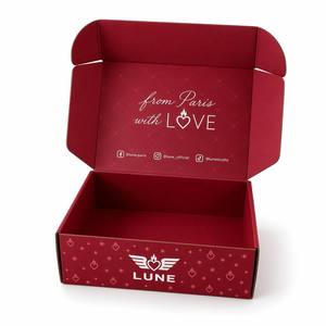 Cajas de Embalaje de Papel Rojo Personalizadas, Cajas de Papel Impresas en Color Azul y Cajas Extra Resistentes para Envíos <span class=keywords><strong>Express</strong></span>, Ideales para Artesanías - Product Image 6