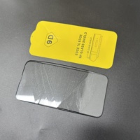 Protection d'écran en verre trempé 9D, dureté 9H, couverture intégrale, compatible avec les coques, protection d'écran pour téléphone portable