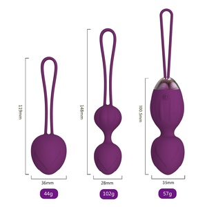 Juego de bolas de Kegel de silicona con Control Remoto Portátil Cherry, 10 modos de vibración para fortalecer los músculos del suelo <span class=keywords><strong>vaginal</strong></span> y pélvico - Product Image 5