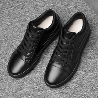 Baskets en Cuir Véritable pour Homme, Chaussures Rehaussantes Décontractées avec Semelle Intérieure Grandissante 8CM, Chaussures de Sport à Talon Invisible