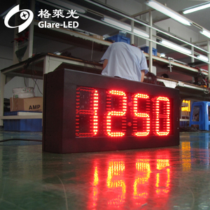 88:88 싱글 레드 그린 블루 앰버 시간 온도 표시 7 세그먼트 <span class=keywords><strong>4</strong></span> 디지털 디스플레이 보드 실외 시간 및 온도 표시 - Product Image 1