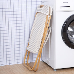 <b>Foldable</b> Laundry <b>Basket</b> Oxford Cloth Rectangle Standing Type Bedroom Clothing Organizer Beige - Product Image 3