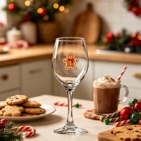 Gobelets en verre personnalisés pour cadeaux de Noël, ensemble de verres à vin rouge et à champagne