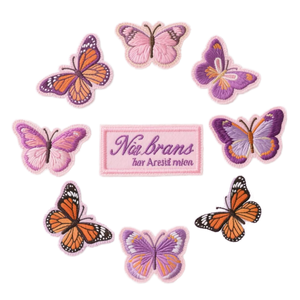 Custom Logo Iron-<b>on</b> <b>Sew</b>-<b>on</b> Stick-<b>on</b> <b>Patches</b> for Clothes Beautiful Butterfly Embroidery <b>Patch</b> with Laser Cutting Chenille Fabric - Product Image 4
