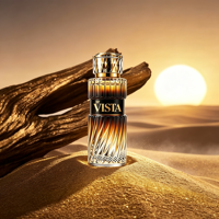 Flacons de parfum de haute qualité de la marque VISTA, boîte d'emballage personnalisée avec logo, luxe noir, 10 ml/20 ml/30 ml/100 ml, verre anti-fuite, col à sertir