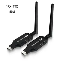 1080P 50M Lage Latency HDMI-compatibele draadloze schermspiegeladapter 5.8G zenderontvanger voor laptopcamera naar tv-projector