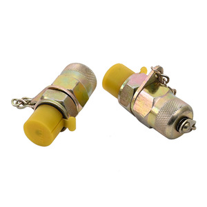 Connecteur de manomètre Edia, interface à commutation rapide, acier au carbone zingué pour test de pression hydraulique - Product Image 1