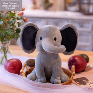 Peluche Éléphant Bébé Mignon en Gros, Nouveau, Pas Cher, Unisexe, Coloré, Doux, Grandes Oreilles, en Coton PP, Coussin Animal en Peluche pour Anniversaire - Product Image 6