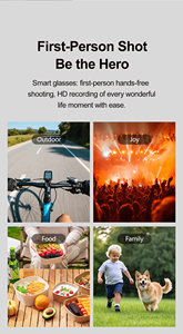 Lunettes Intelligentes Xk One Pro avec Caméra 720P, Audio Open-Ear, Traduction en Temps Réel, Chat GPT IA, et Connectivité Bluetooth Sans Fil - Product Image 5