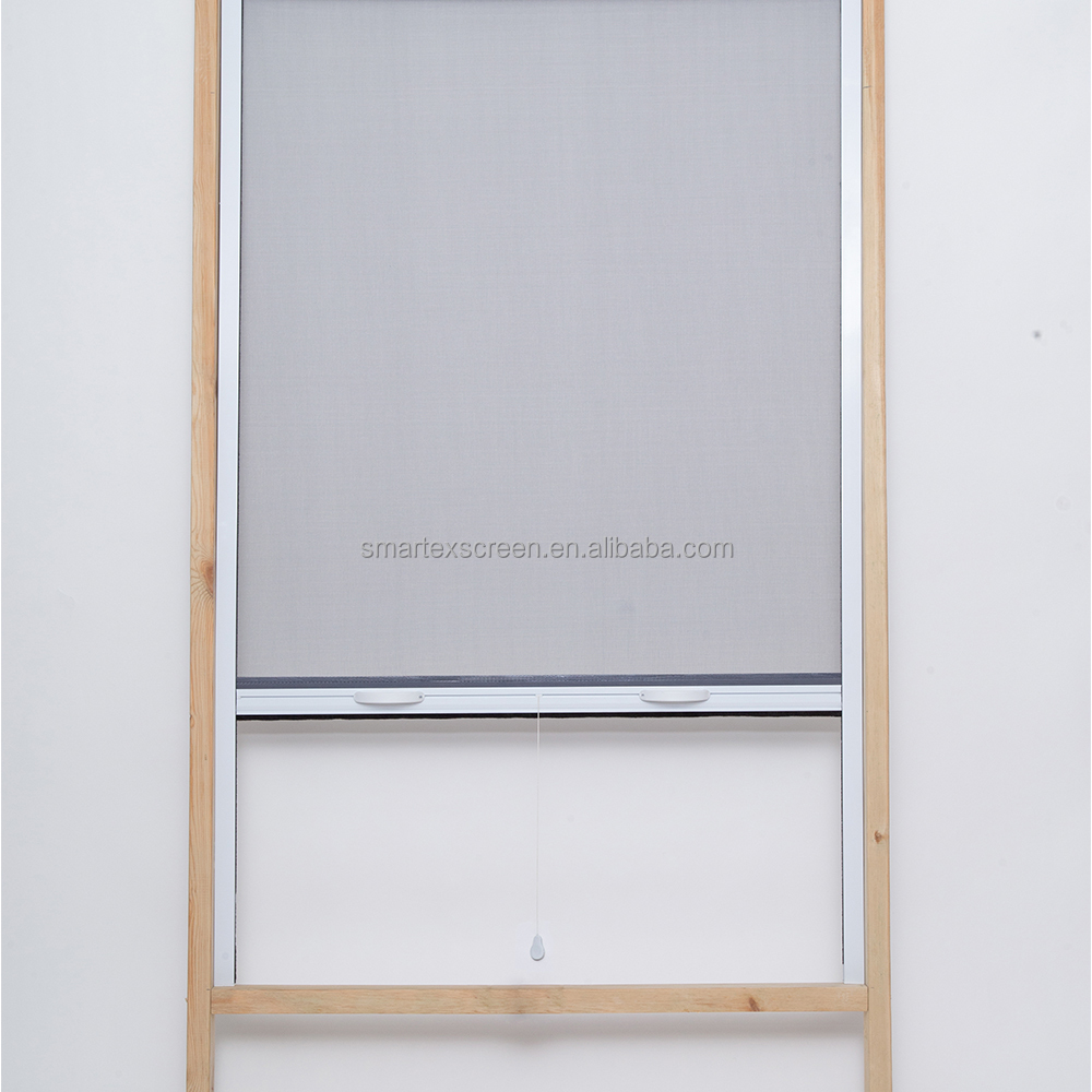 Roll Down Mosquito Net Sliding Window Roller Aluminum Shutter Fly Mesh Retractable Pull up Fiberglass Insect Screen Window · image 3