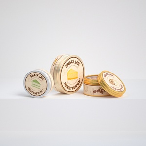 Recipiente de Aluminio de Calidad Alimentaria con Tapa de Rosca y Logotipo Personalizado en Color para Pasteles y Galletas - Product Image 5