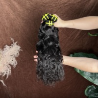 Cheveux humains brésiliens vierges non traités de qualité 12A, cuticules alignées, ondulations naturelles, lots de cheveux de haute qualité