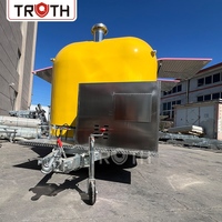 Truth Ice Cream Food Trailer Van Street Food Cart Custom Mobile Pizza Food Truck Trailer Grill zum Verkauf in den USA, voll ausgestattet