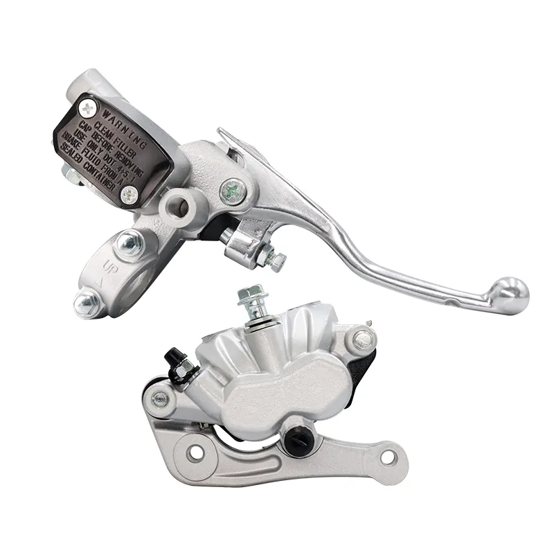 CVO Motorcycle Brake Series Chrome Lower Pump Hydraulic Caliper with Pads Adapt for Universal Motorcycle