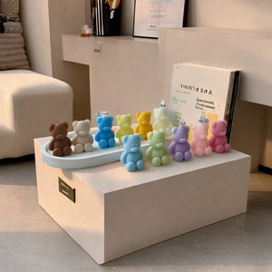 Northern Mu Bear Shaped Scented <b>Candles</b> Soybean Mixed Wax Decorative Gift <b>Set</b> - Product Image 3