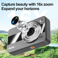 Kamera Digital 2026 CMOS Creative Layar 2.4 Inci 64 Juta Piksel Isi Ulang 650mAh Multi Warna 7.1x-16x MicroSD Video 4K