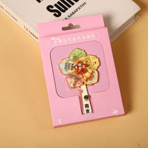 Aimants de réfrigérateur en forme de moulin à vent, rotatifs et personnalisables, comme souvenirs de voyage pour différentes villes, aimants de réfrigérateur en alliage de zinc - Product Image 1