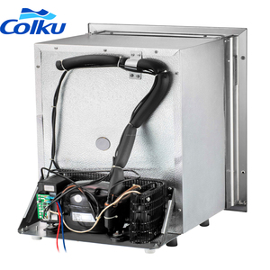 Nero o argento colore 40L 50L Marine Yacht incorporato <span class=keywords><strong>barca</strong></span> <span class=keywords><strong>12v</strong></span> <span class=keywords><strong>congelatore</strong></span> frigorifero verticale 24v con doppie zone <span class=keywords><strong>per</strong></span> campeggio camper SUV Car - Product Image 3