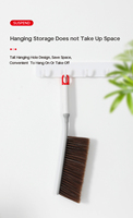 Brosse à poussière pour lit KOOCCA avec manche en plastique, balai pour lit, brosse à poussière pour sol, brosse à poussière pour canapé, tapis, table