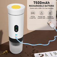 Mini machine à café portable en plastique USB semi-automatique, pression de pompe 20 bars, type C, machine à expresso à capsules auto-chauffante 12V