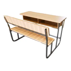 Mobilier scolaire banc en bois pour école bureau et chaise pour école africaine d'occasion